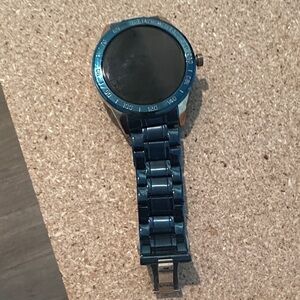 Stylish Black and Blue Smartwatch